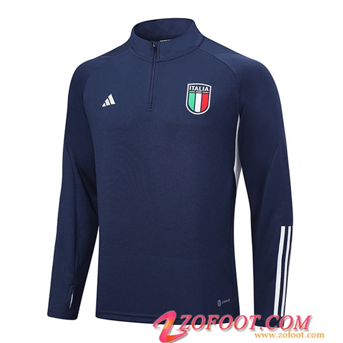 Sweatshirt Training Italie Bleu Marine 2023/2024