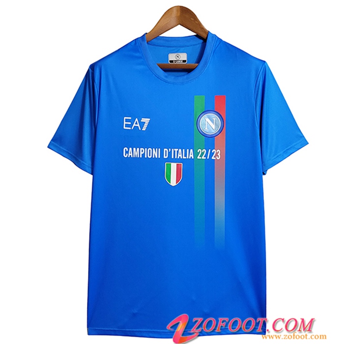 SSC Naples Italian Champions T-Shirt Bleu 2022/2023