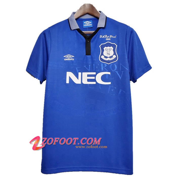 Nouveau Maillot de Foot FC Everton Retro Domicile 1994/1995